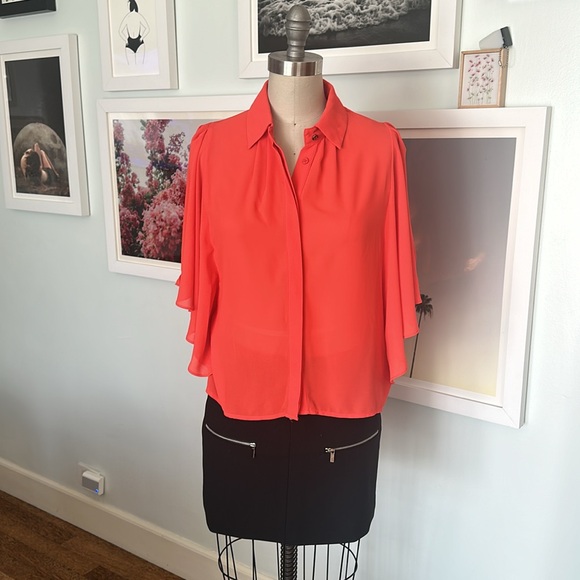 Y2K Bat Wing Blouse - Picture 3 of 6